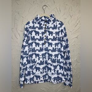 Lilly Pulitzer Captain Popover Elephants Size Large